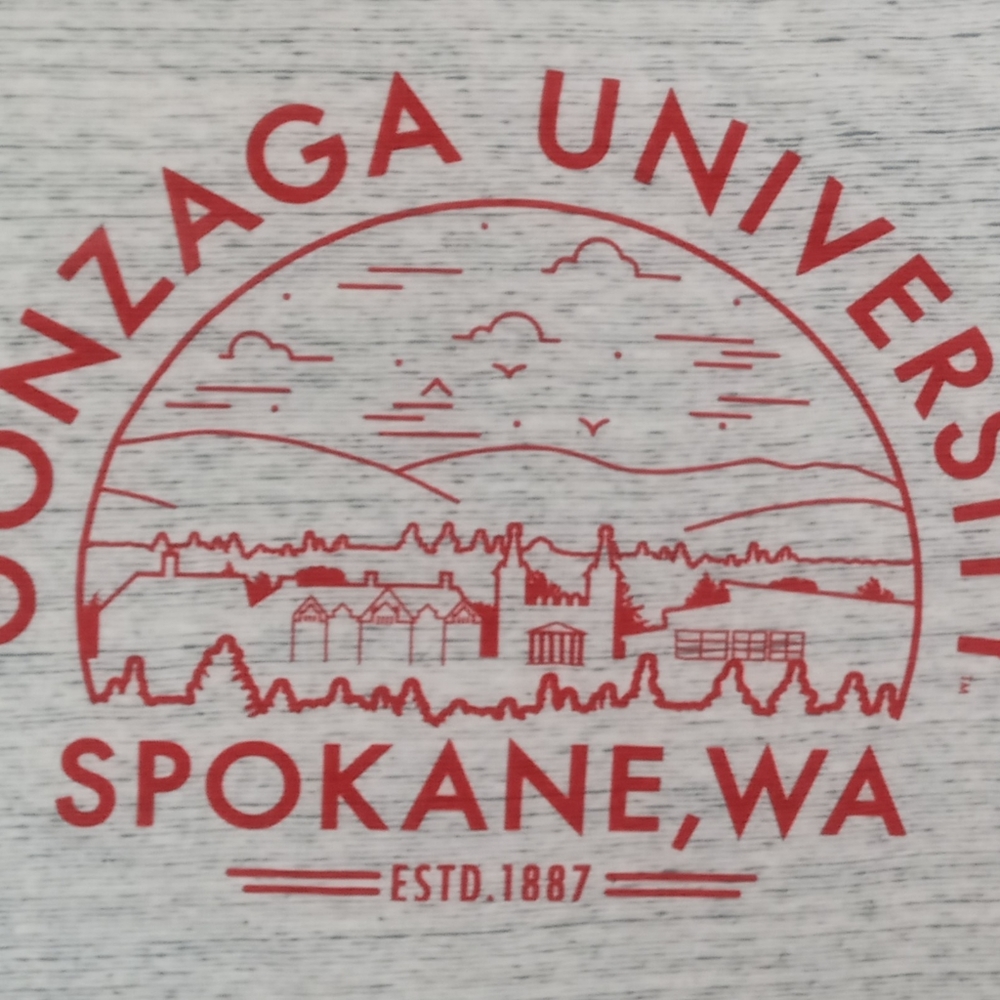 Gonzaga Bulldogs Spokane college scape t shirt new basketball university